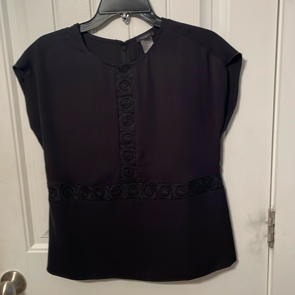 Ann Taylor Factory Black Blouse Size XS